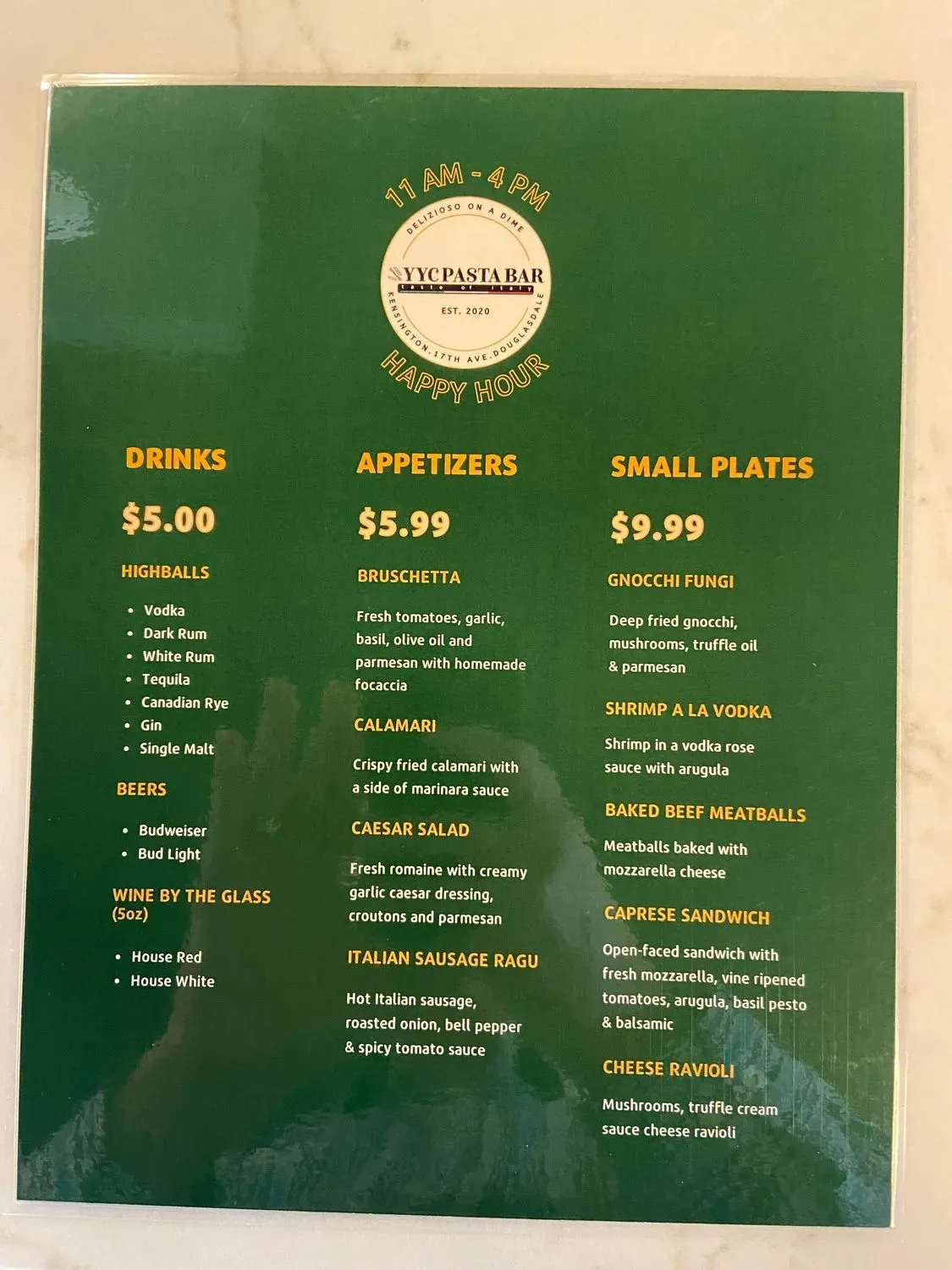 Menu 4