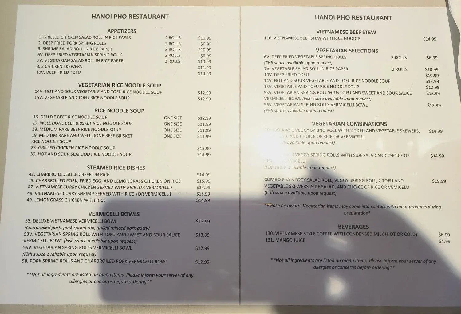 Menu 2