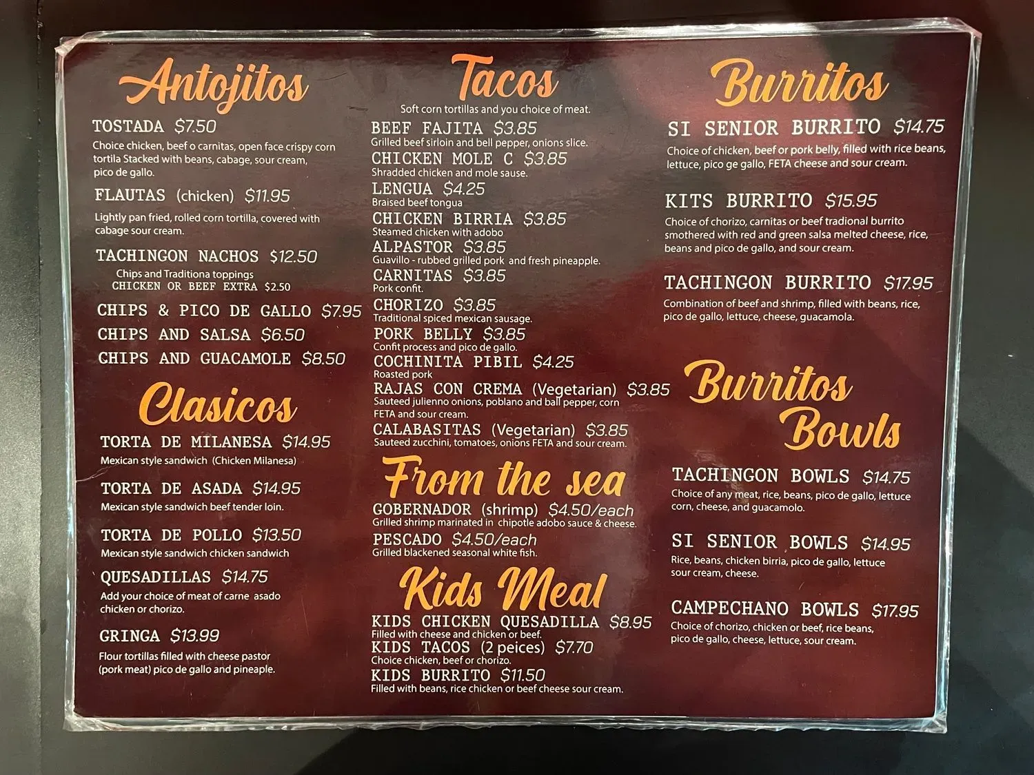 Menu 3