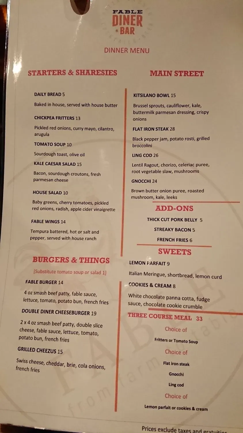 Menu 5