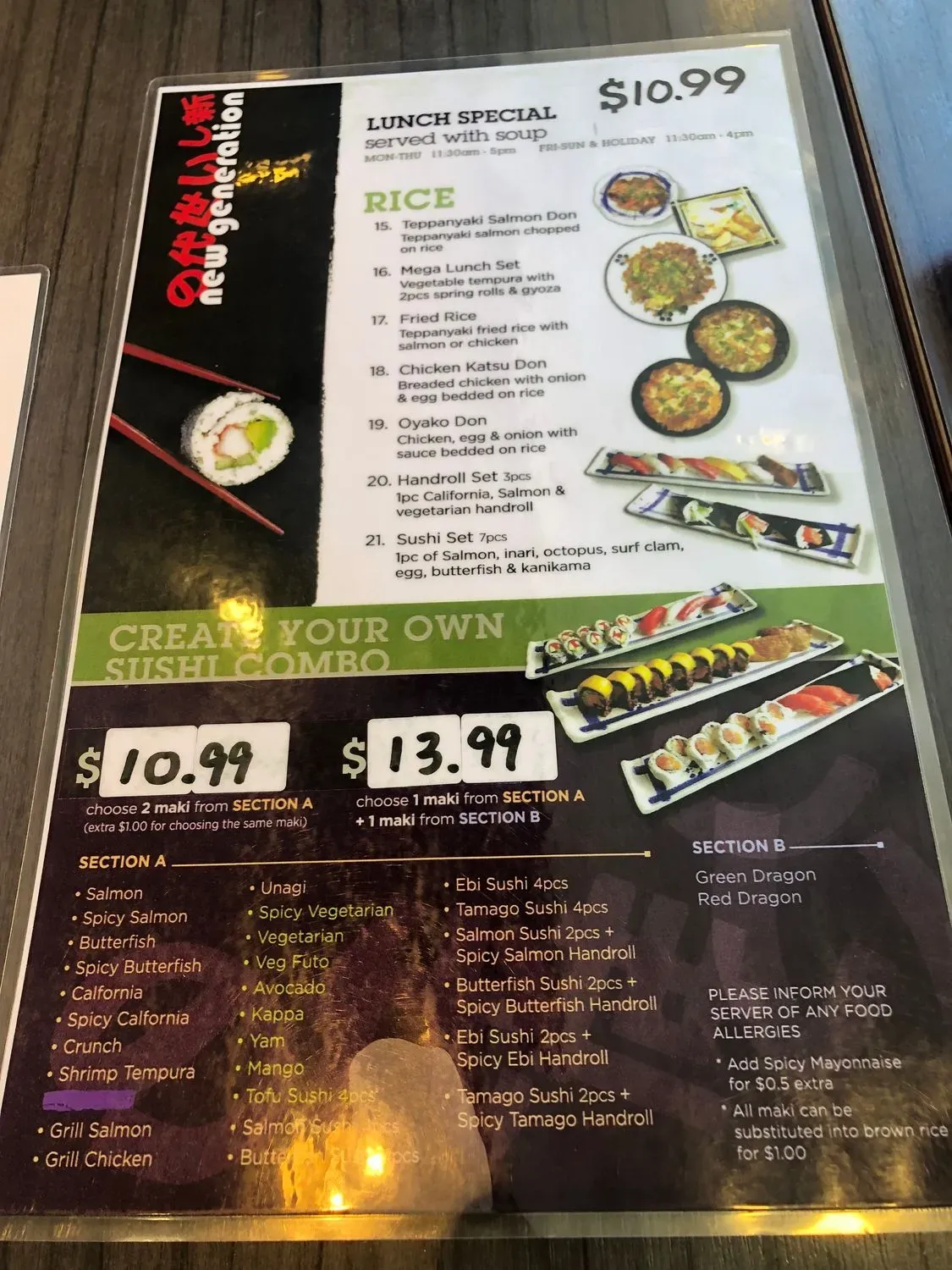 Menu 4