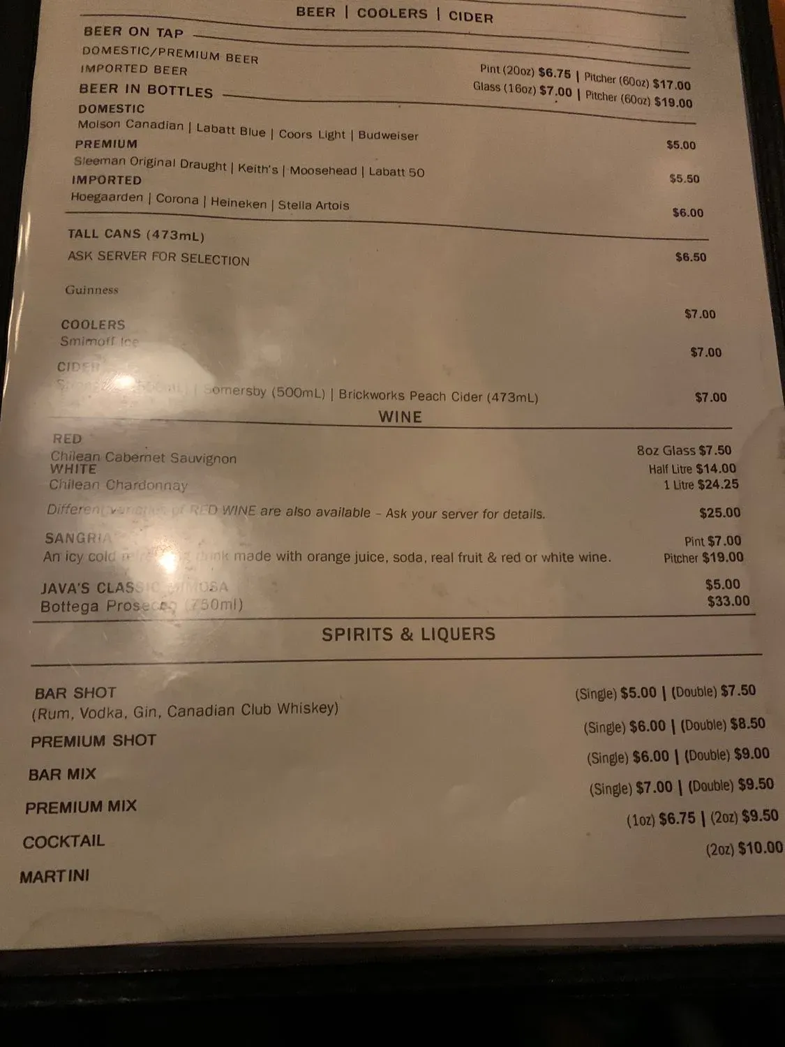 Menu 5