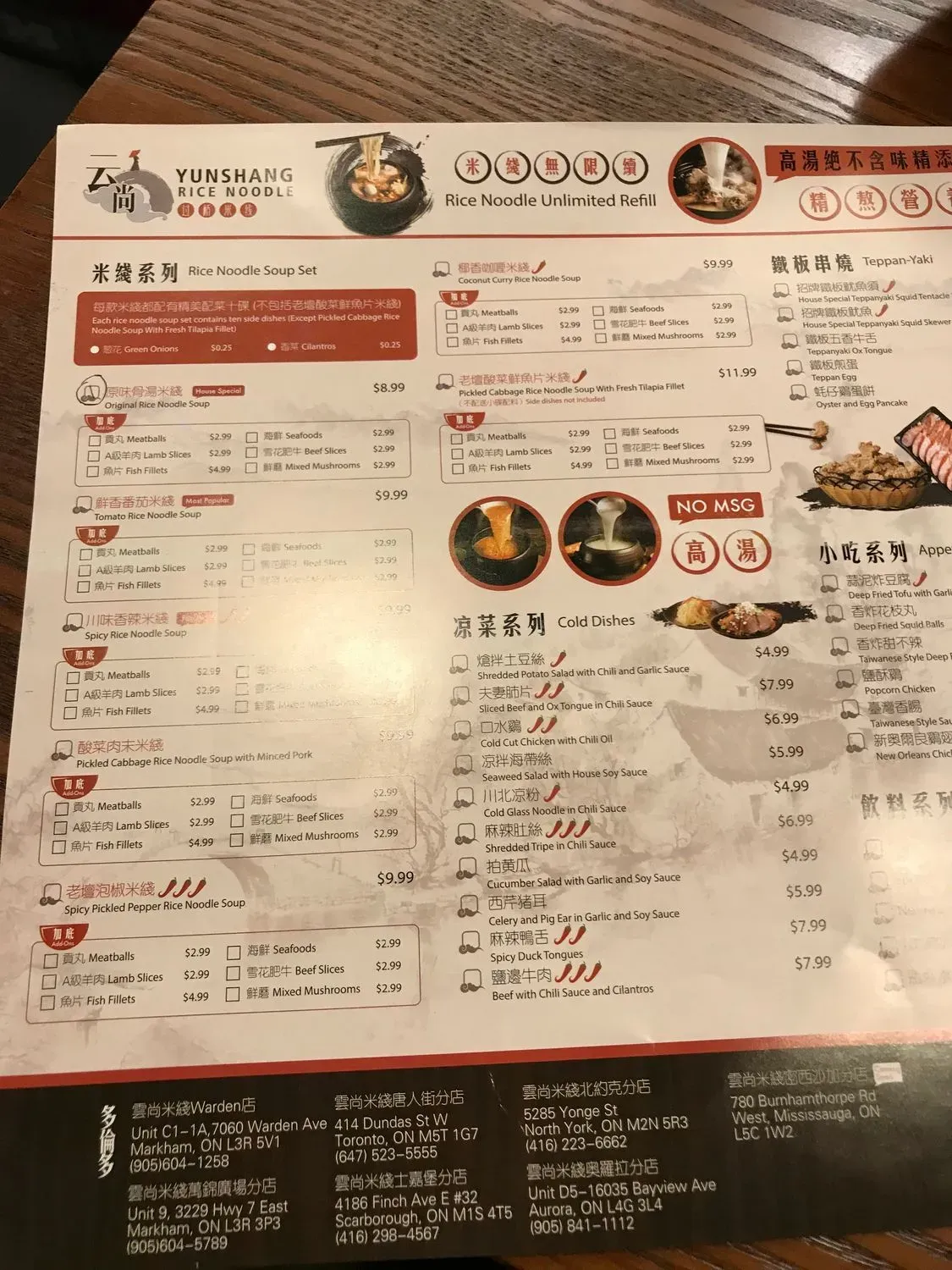 Menu 5