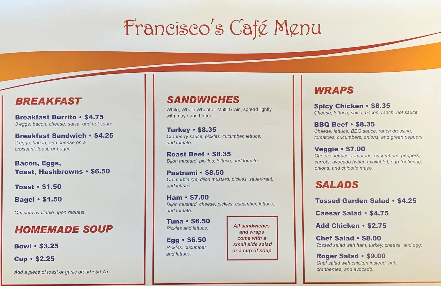 Menu 1