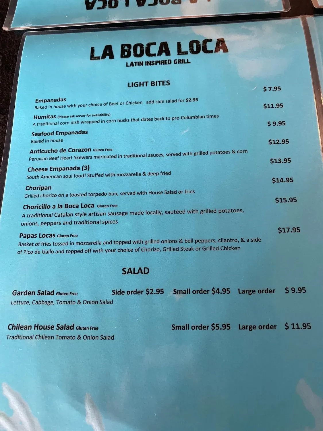 Menu 1