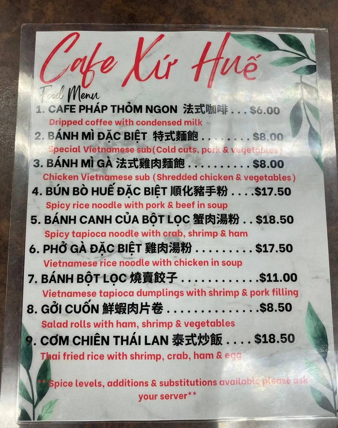 Menu 4