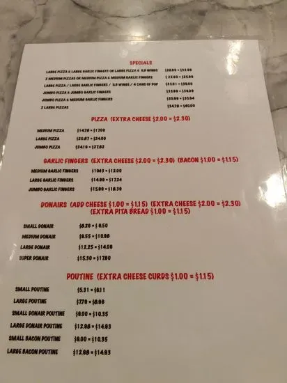 Menu 3