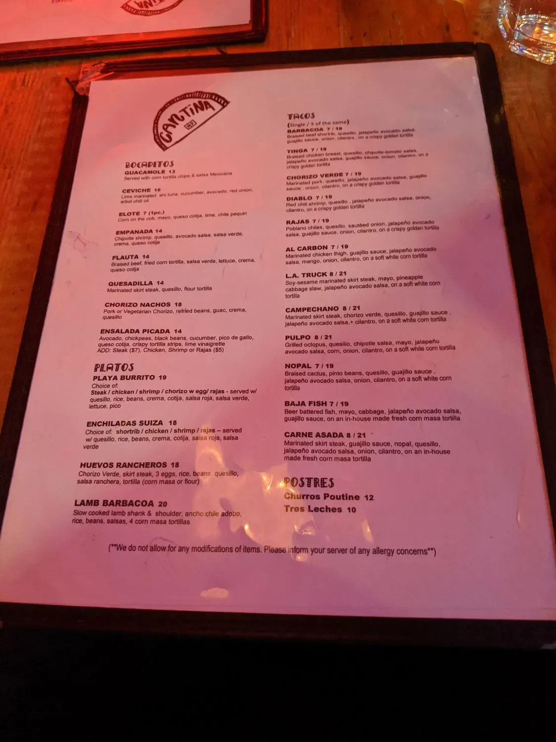 Menu 2