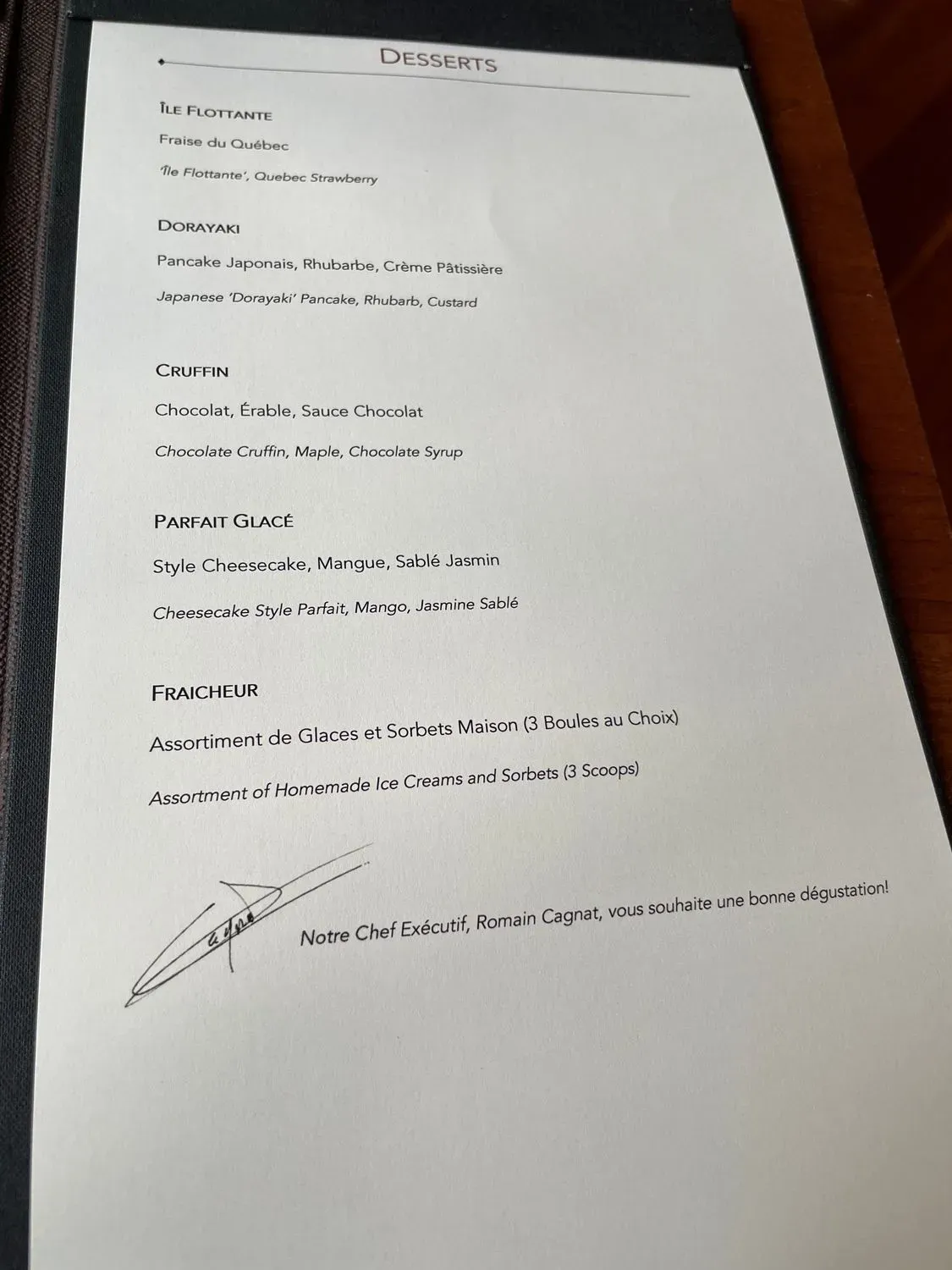 Menu 5