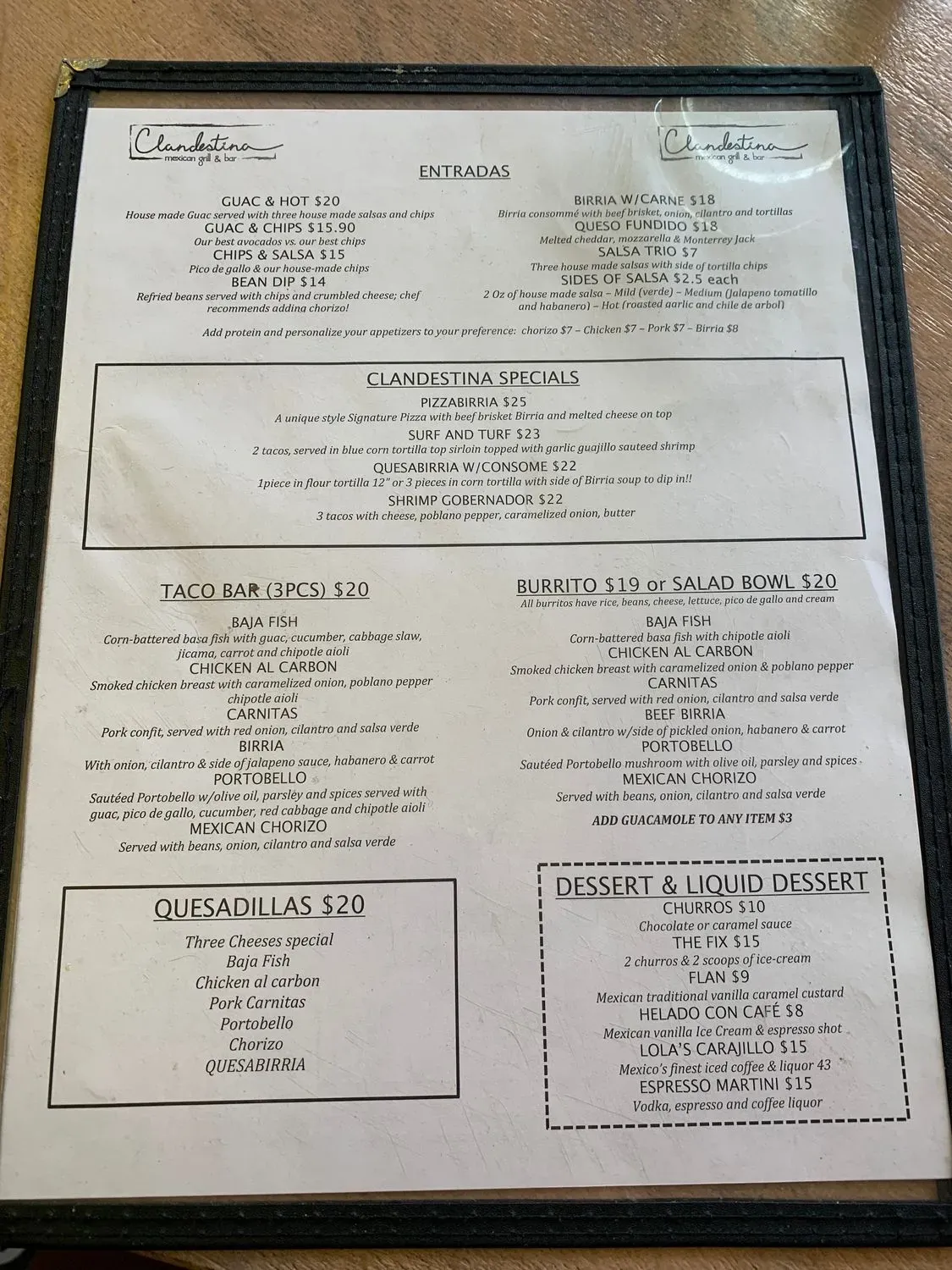 Menu 1