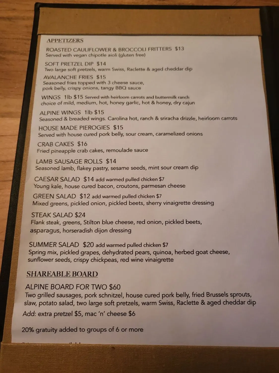 Menu 2