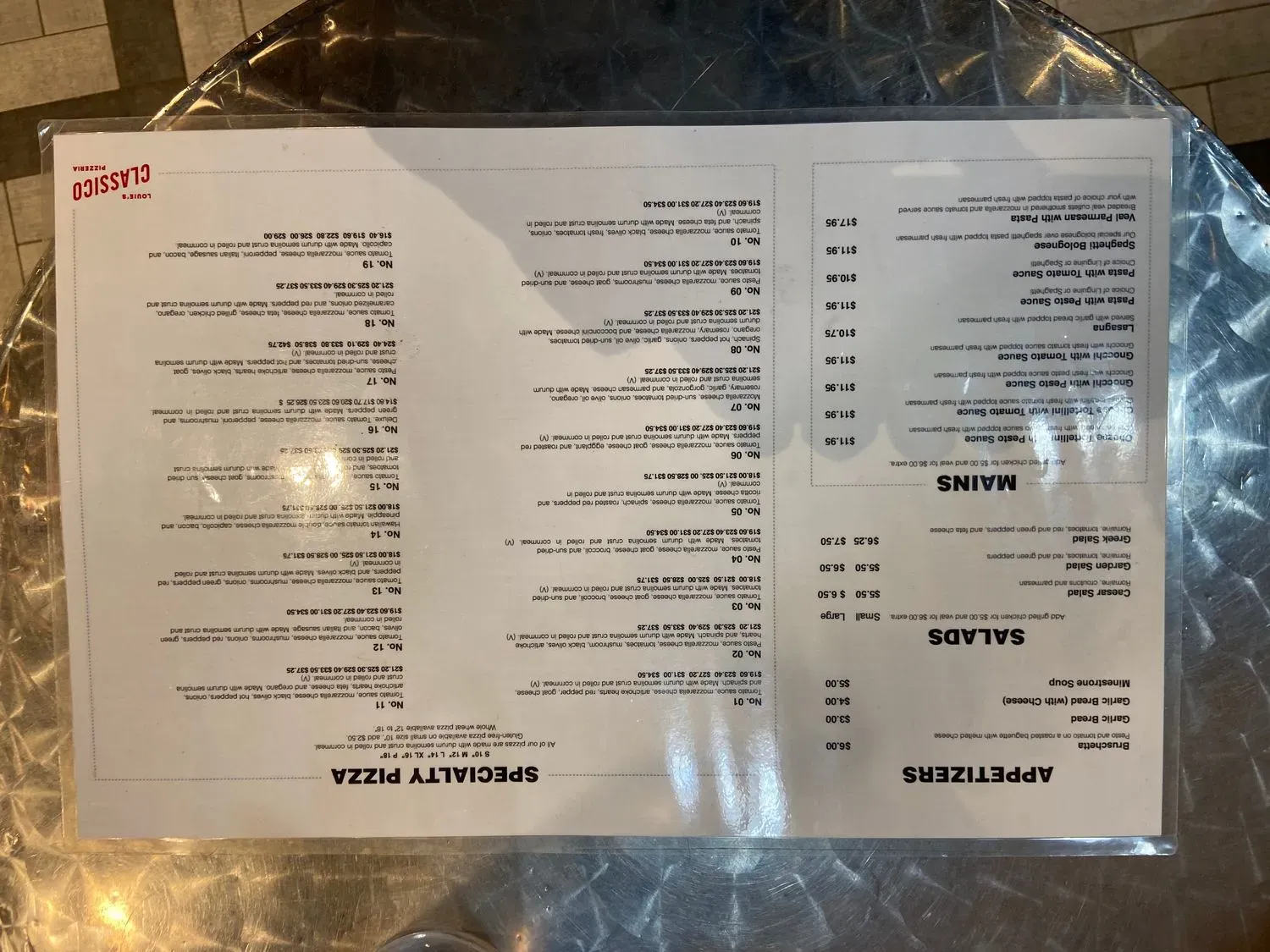 Menu 5