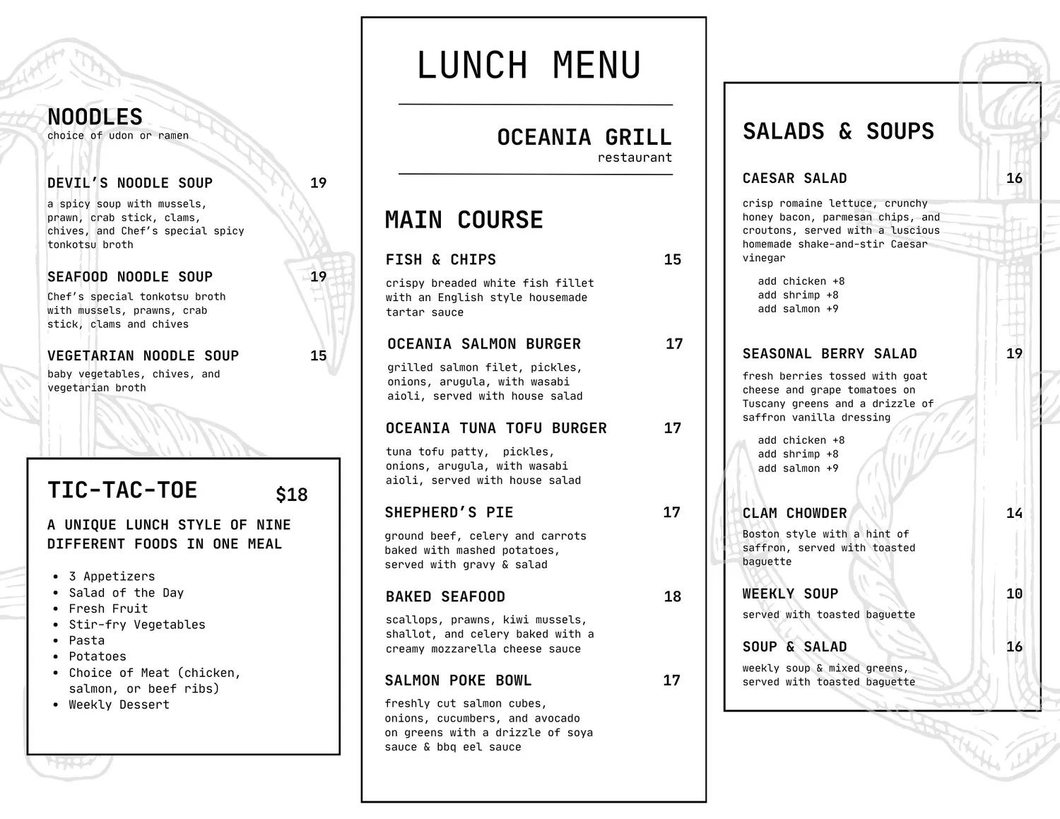 Menu 1