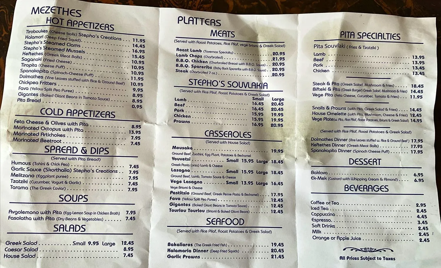 Menu 2