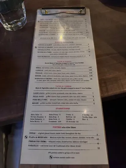 Menu 1