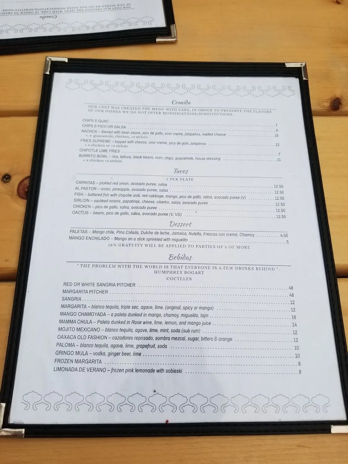 Menu 1