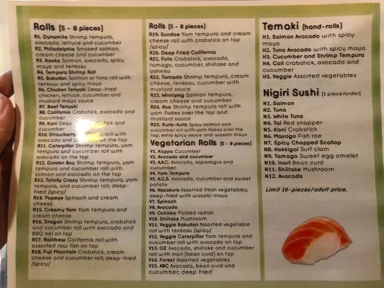 Menu 5