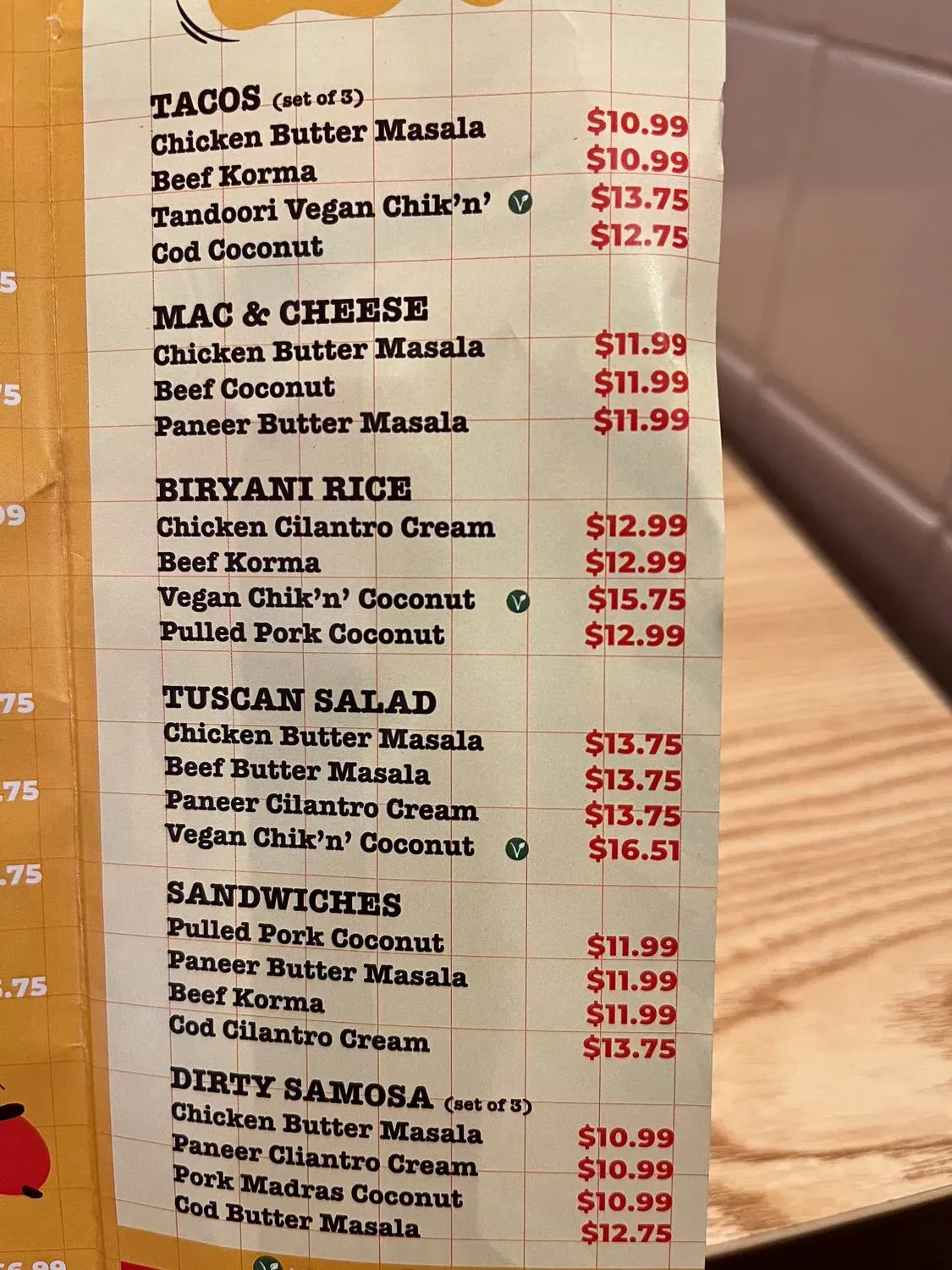 Menu 5