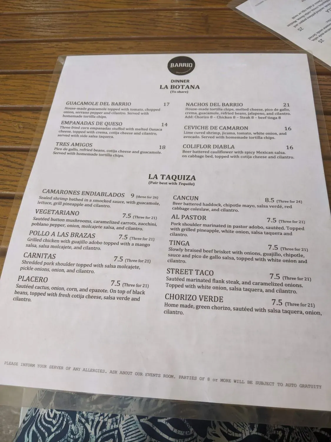 Menu 2