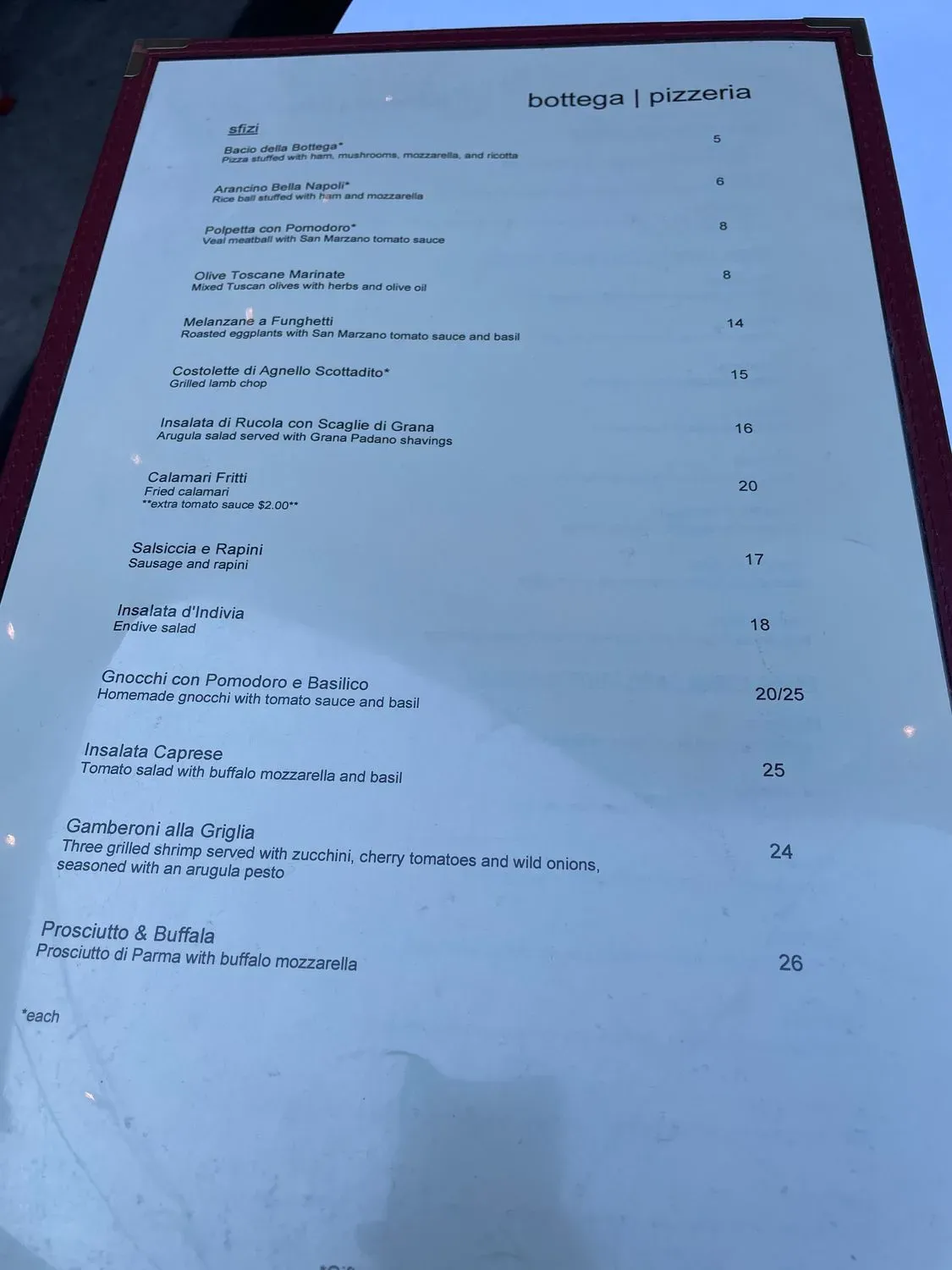 Menu 1