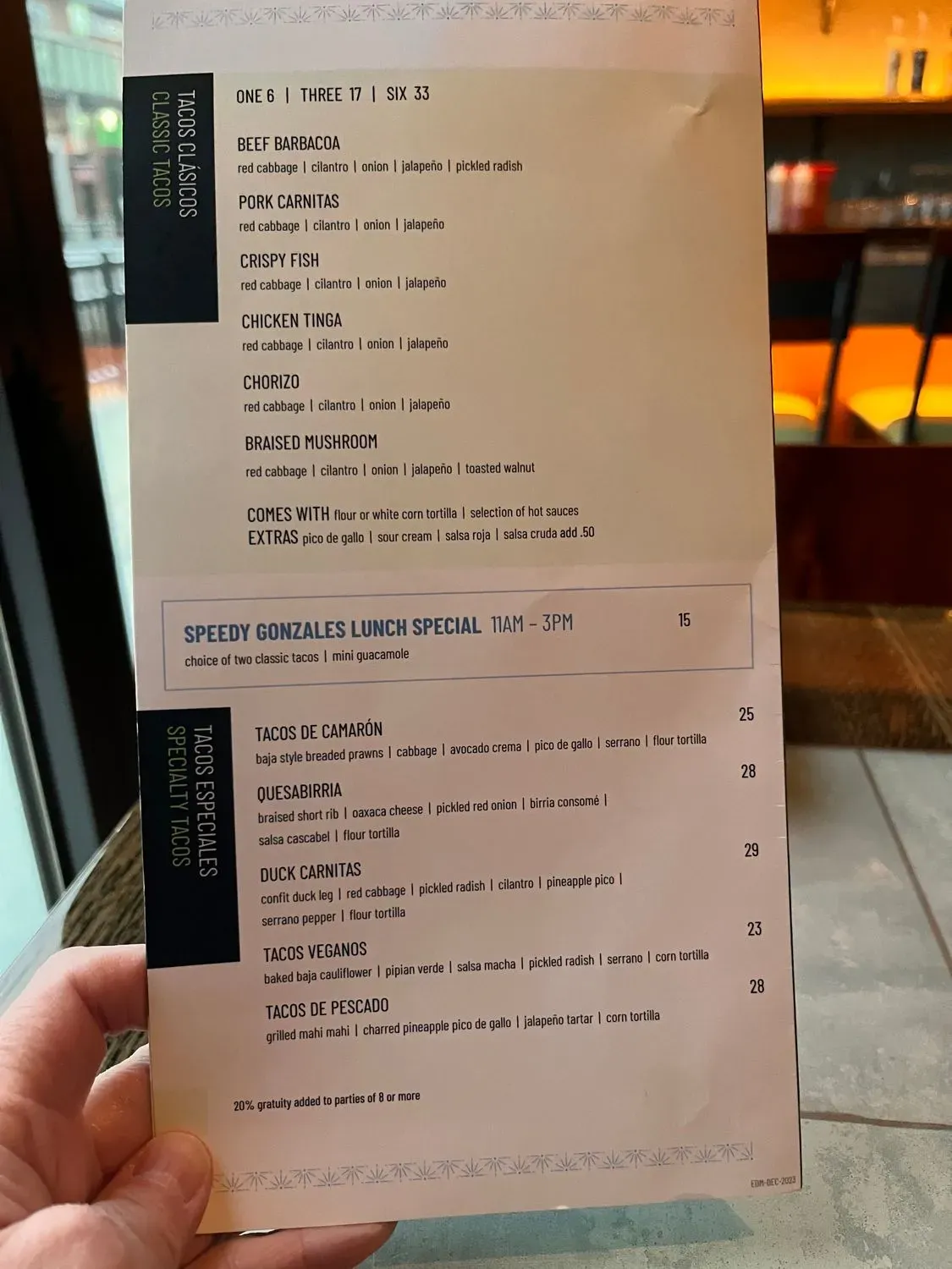 Menu 1