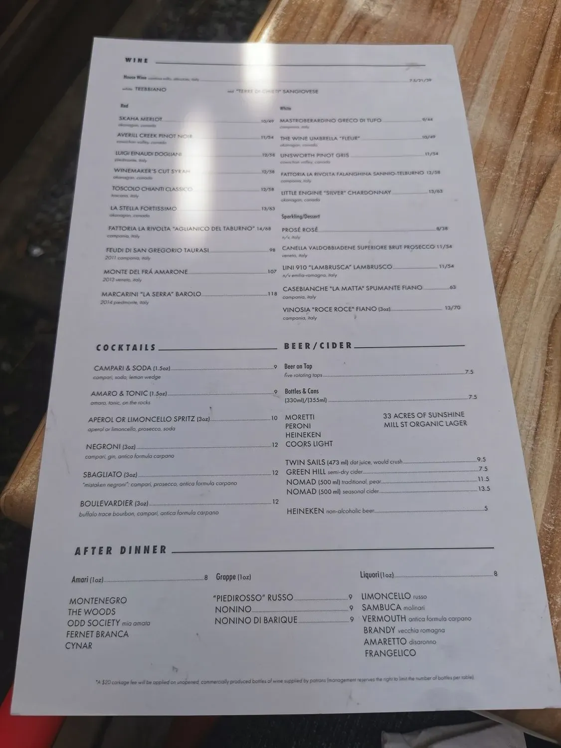 Menu 5