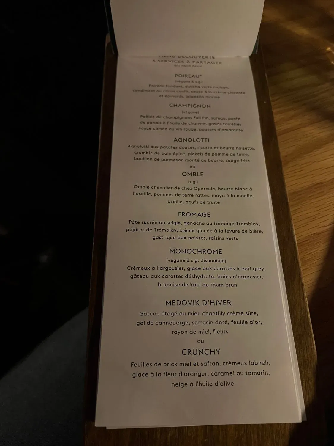 Menu 4