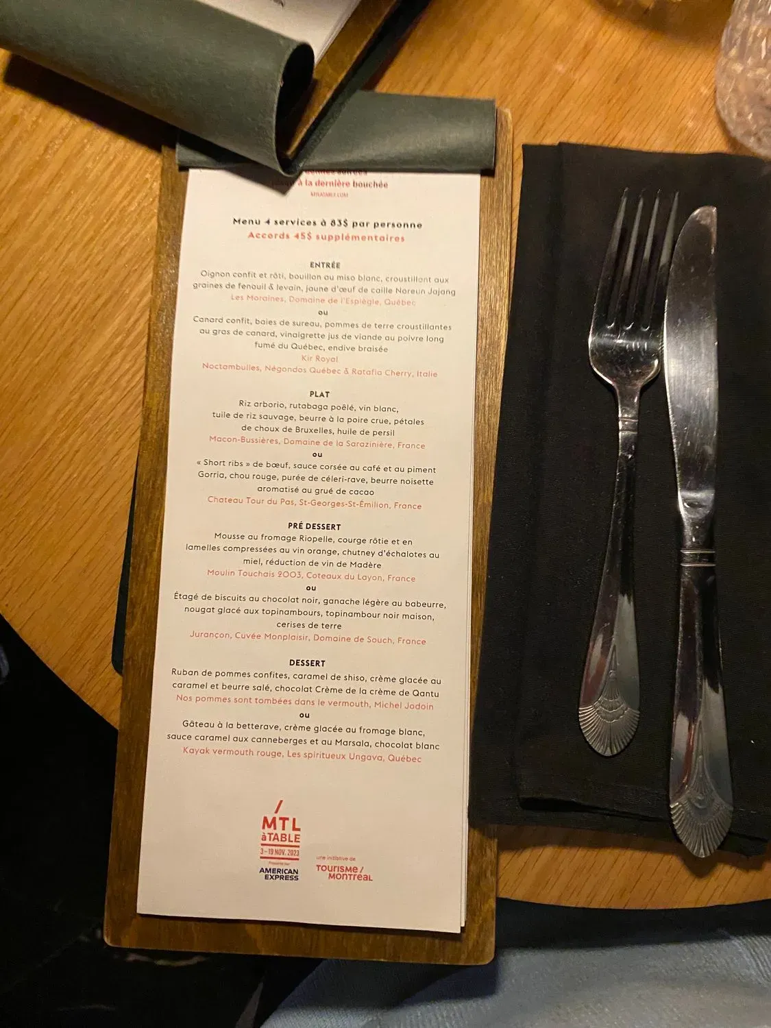 Menu 5