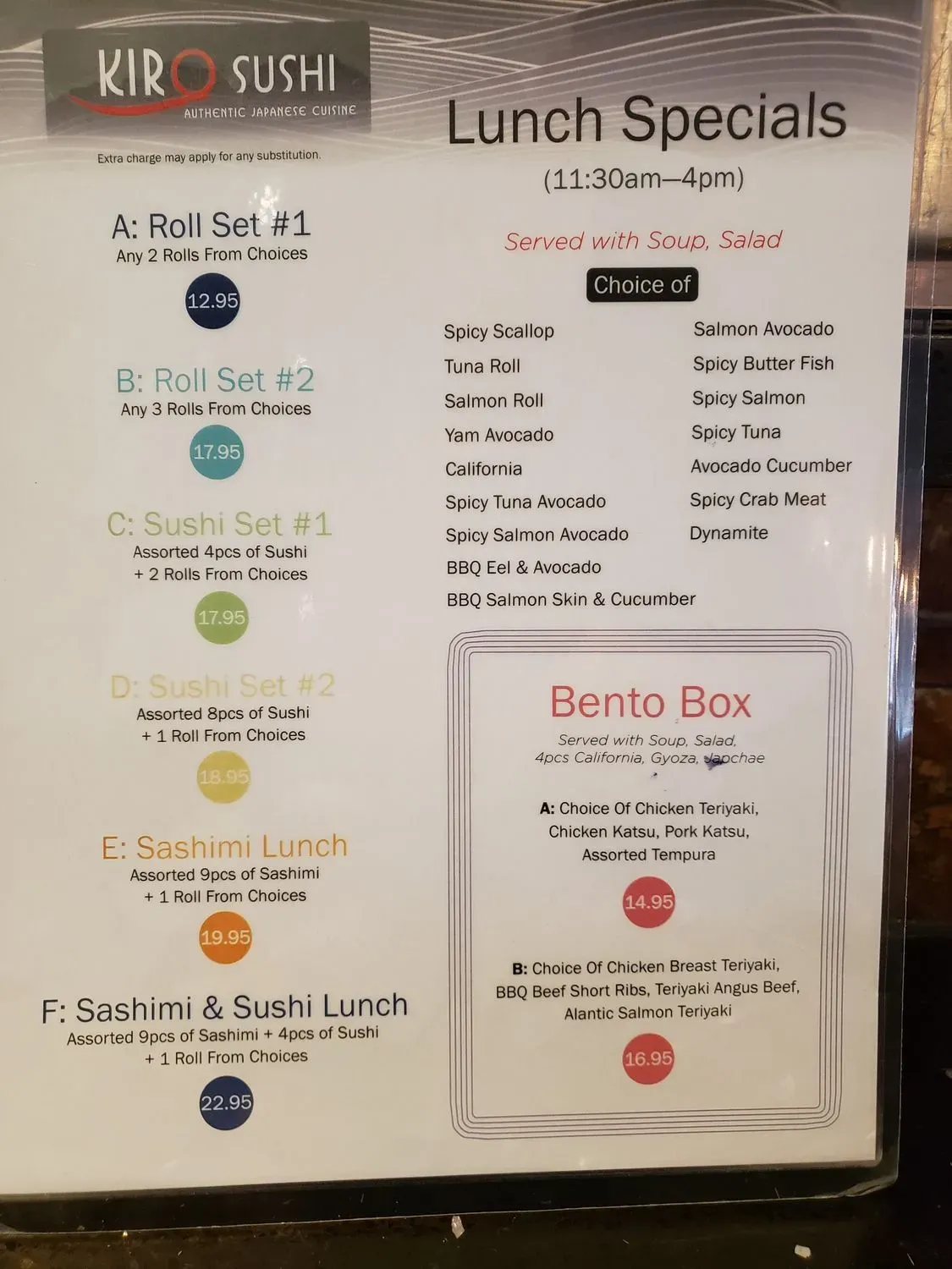 Menu 5