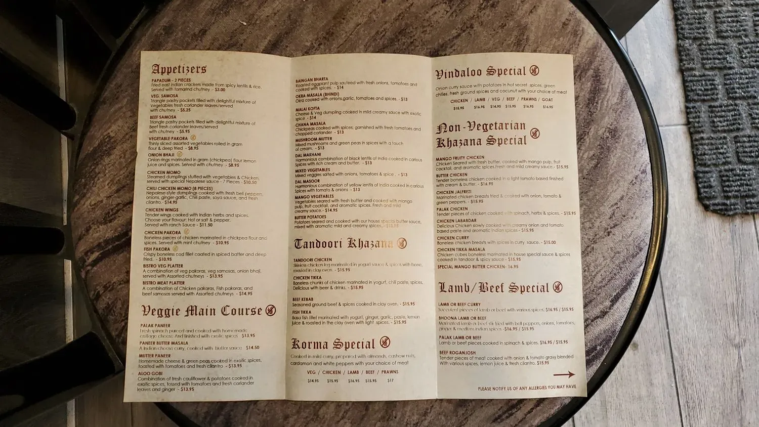 Menu 2