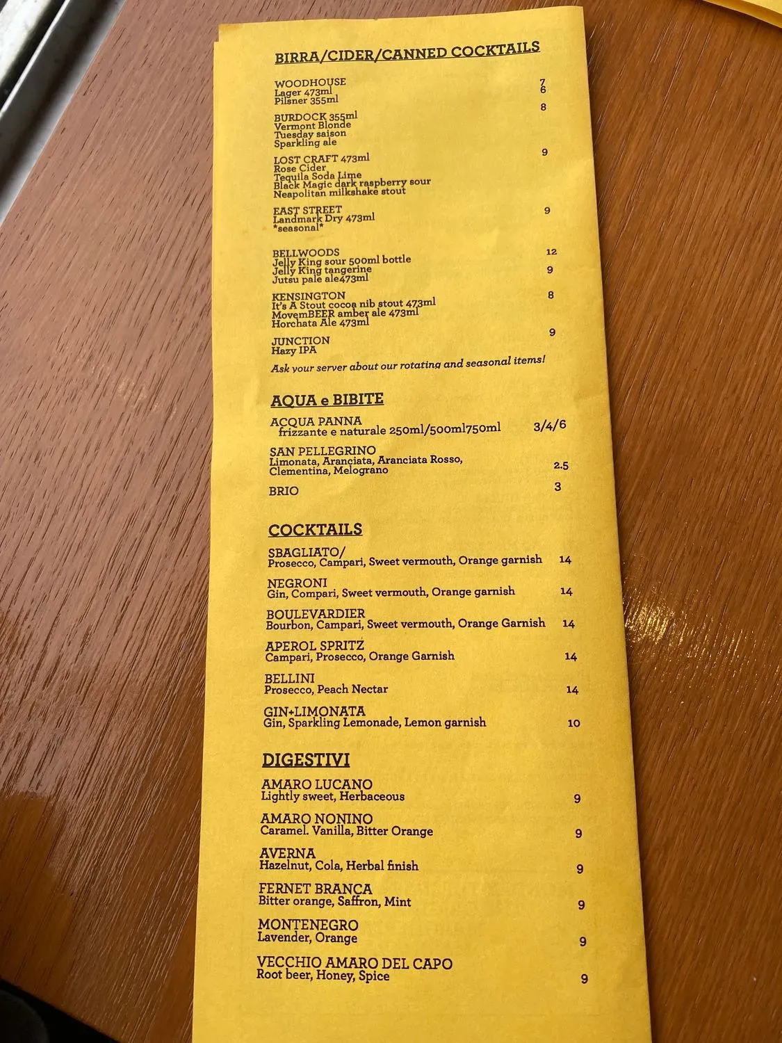 Menu 5