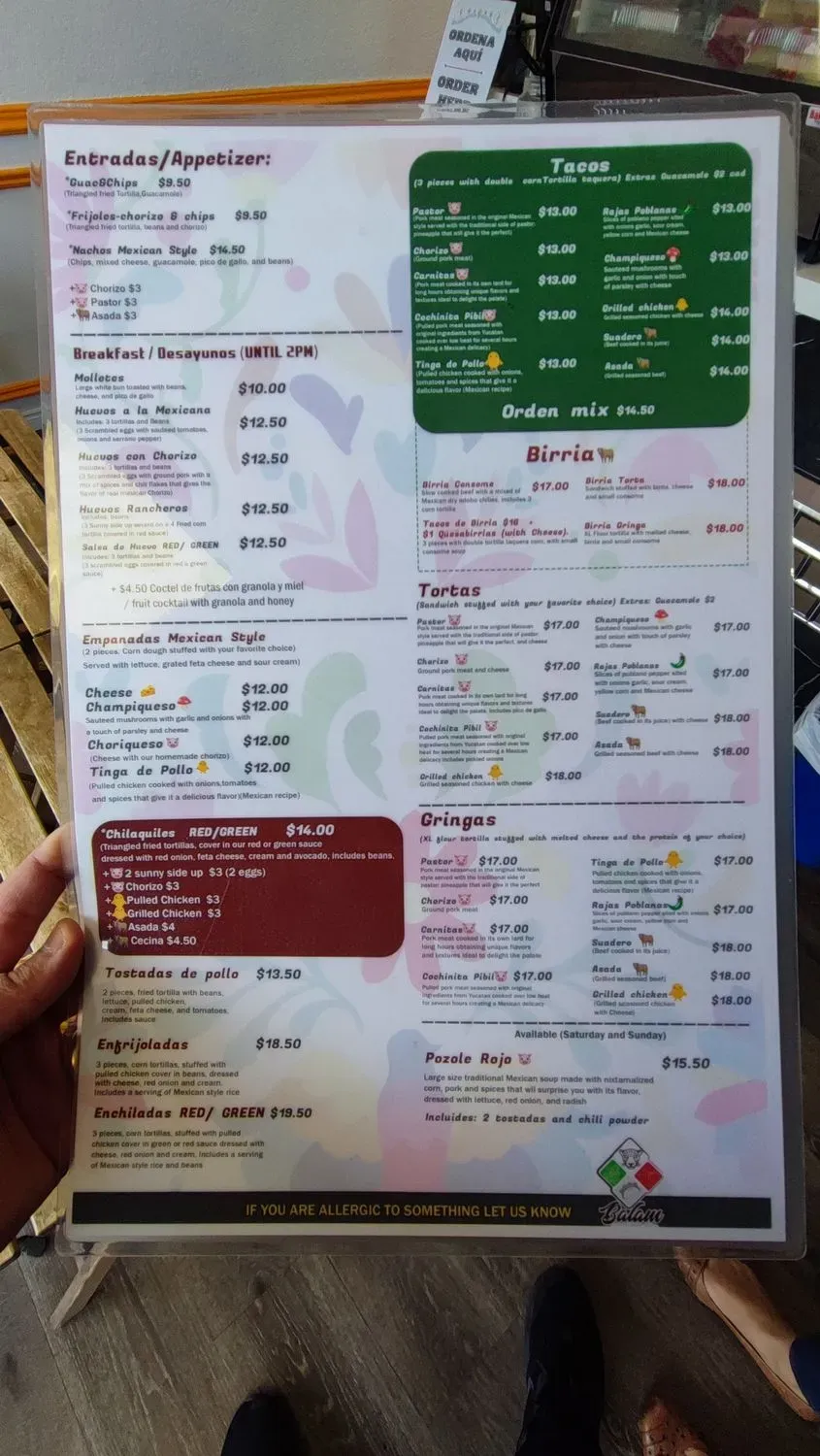 Menu 5