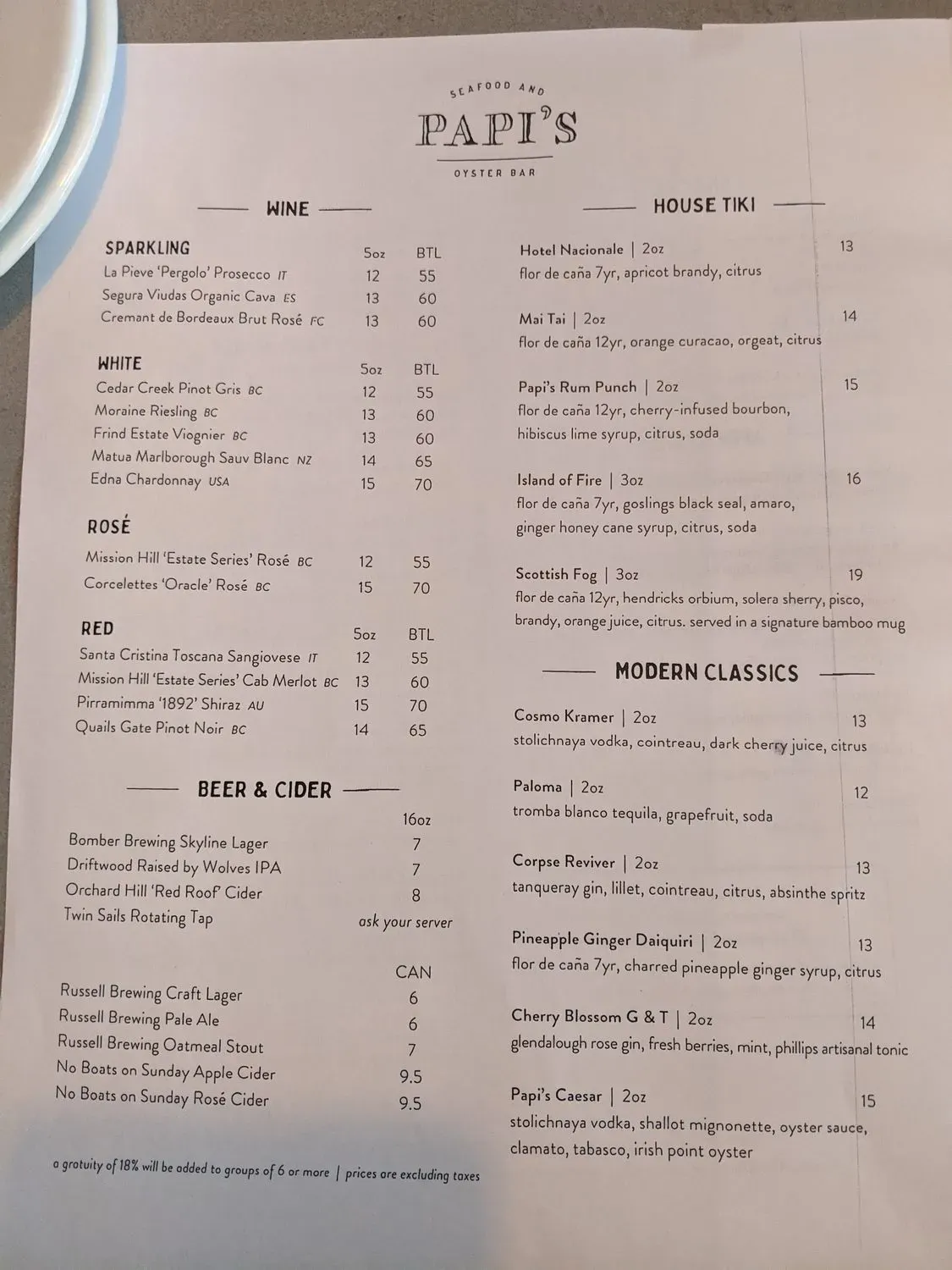 Menu 2