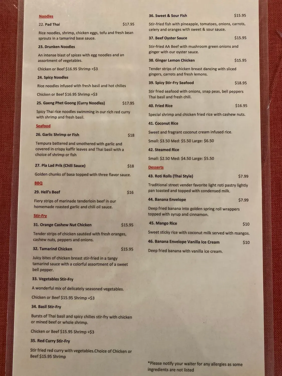 Menu 1