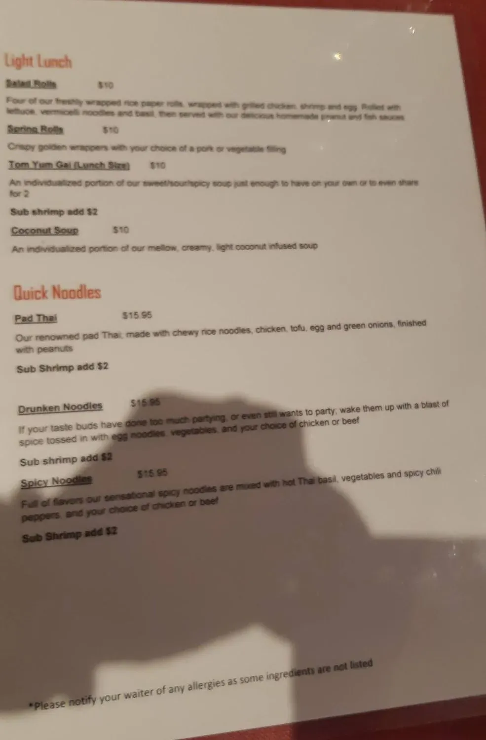 Menu 5