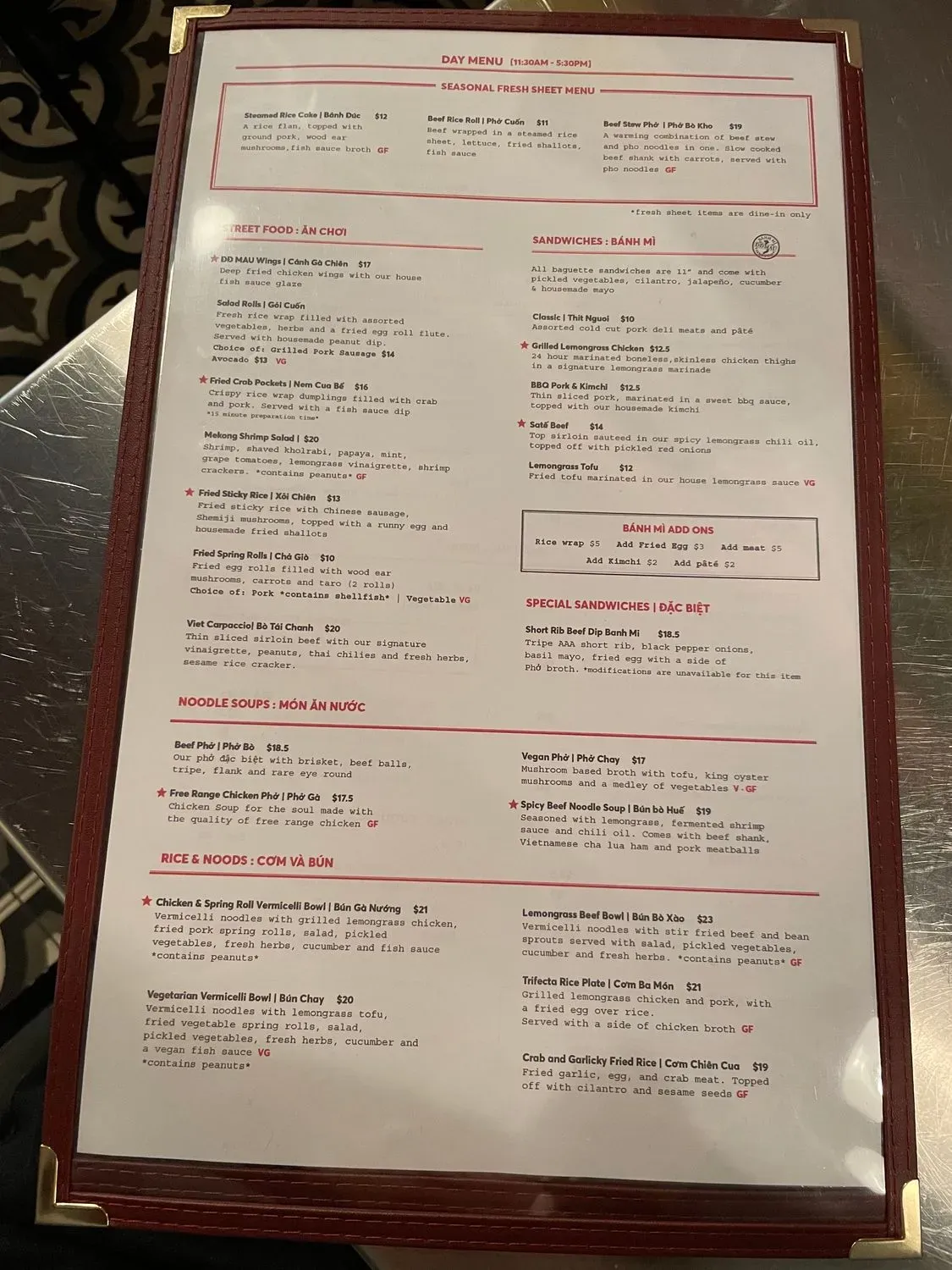 Menu 1