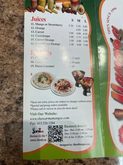 Menu 5