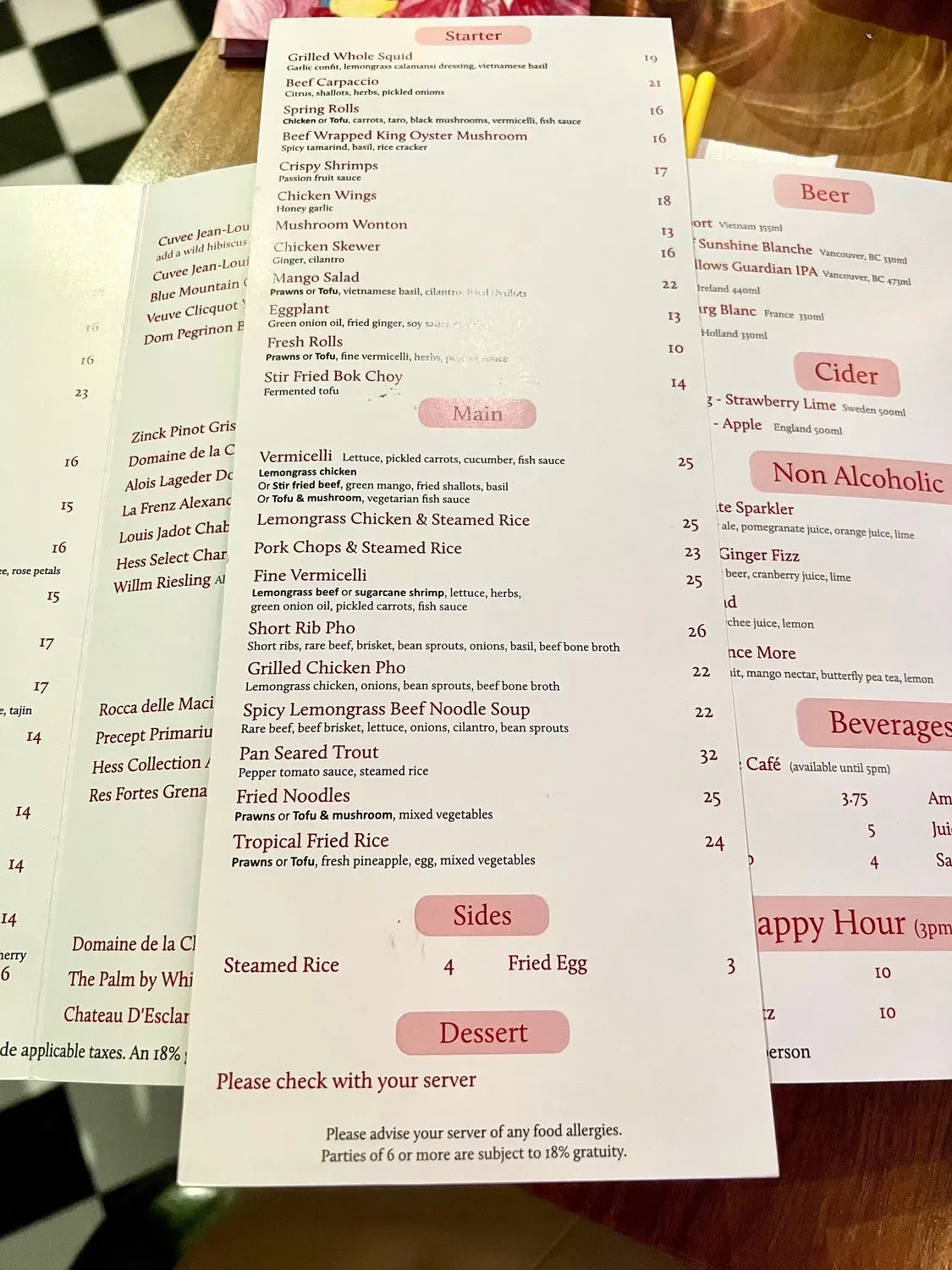 Menu 6