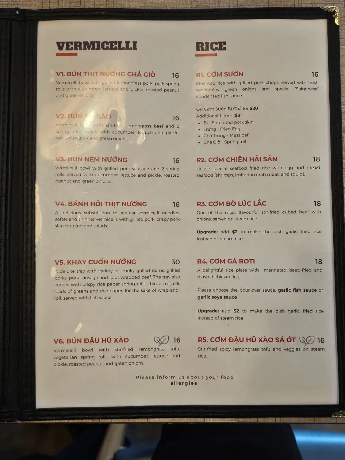 Menu 6