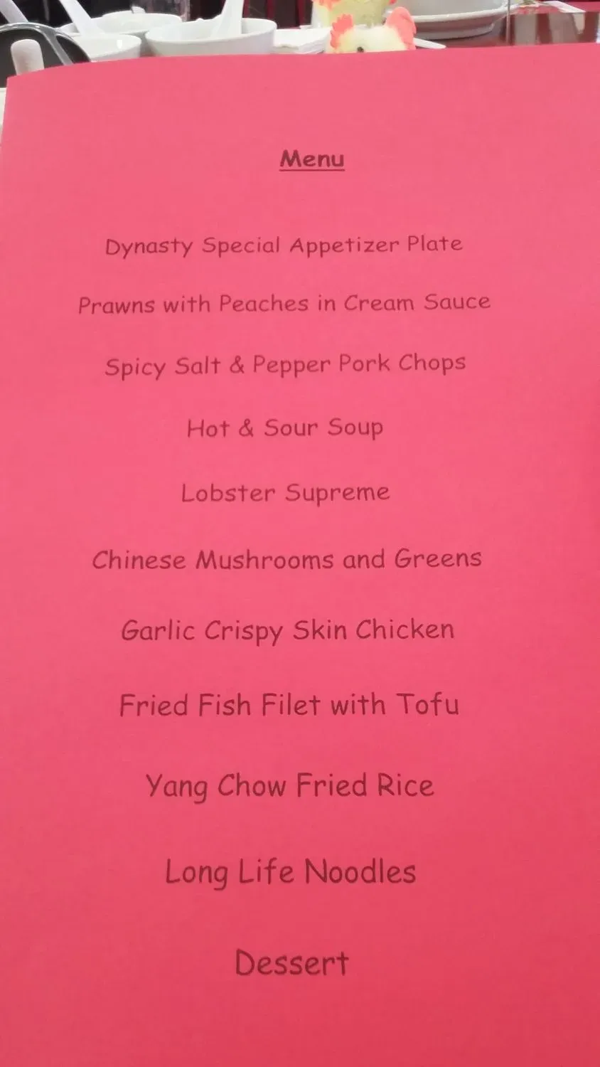 Menu 6