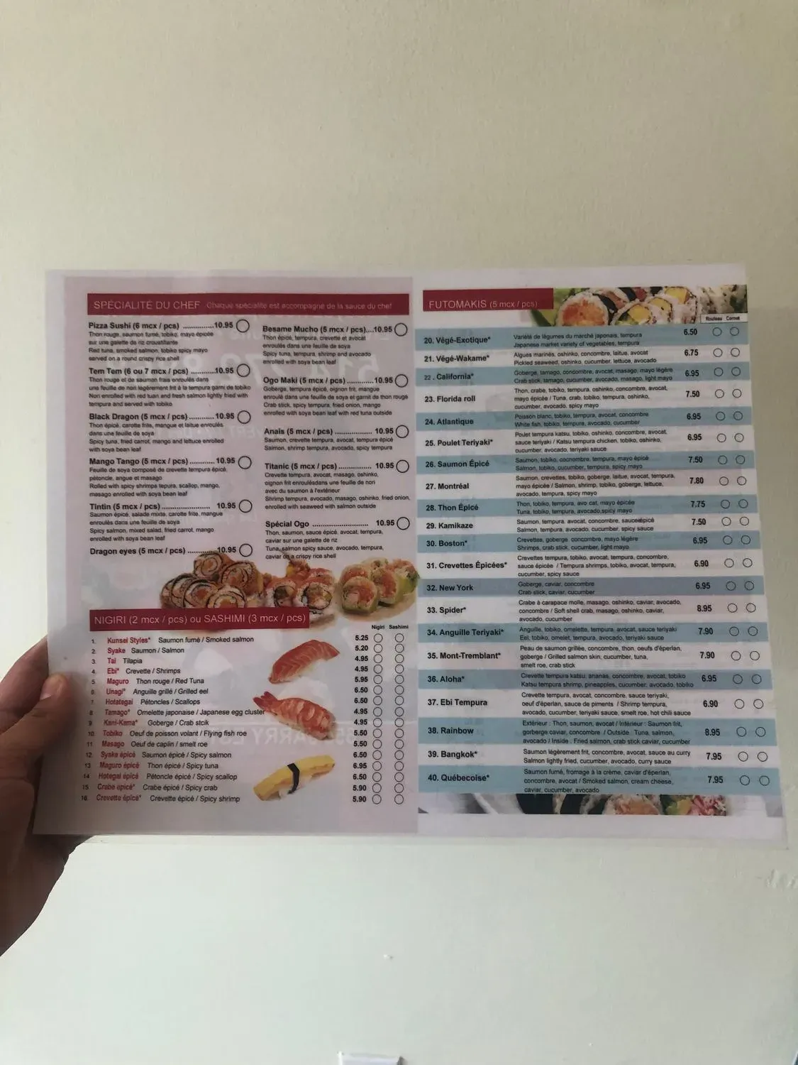 Menu 2