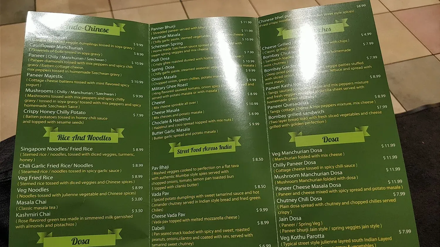 Menu 5