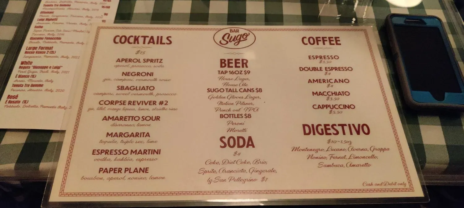 Menu 2