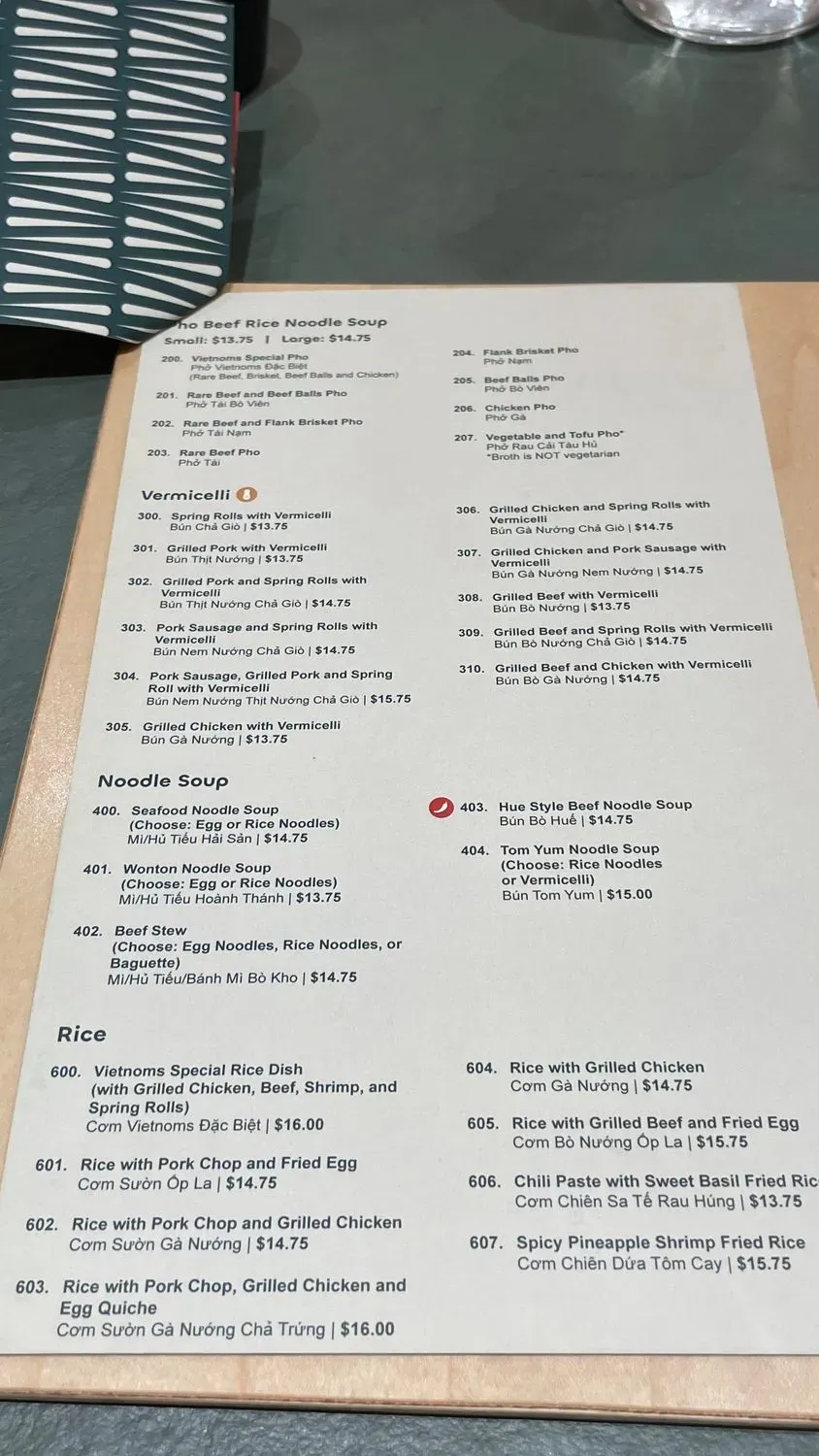 Menu 5