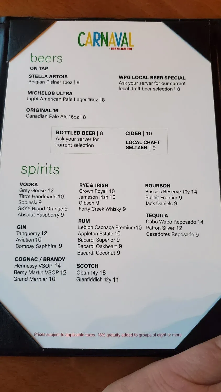 Menu 2