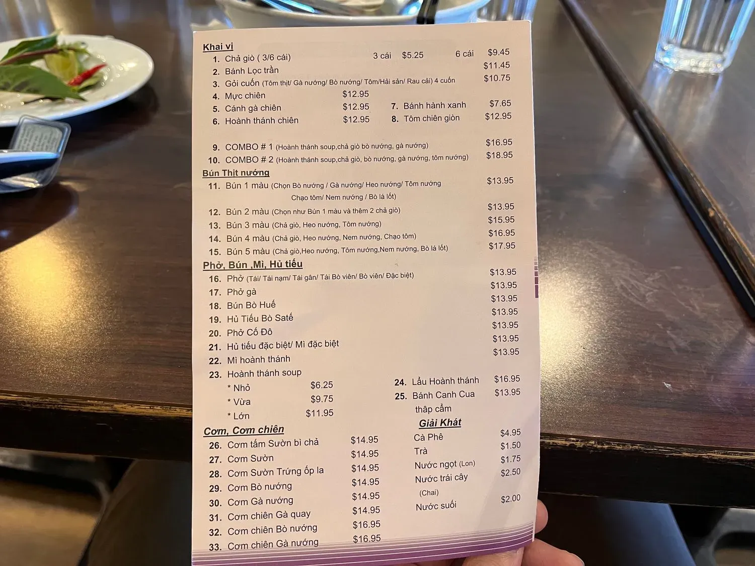 Menu 6