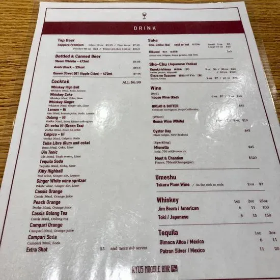 Menu 1