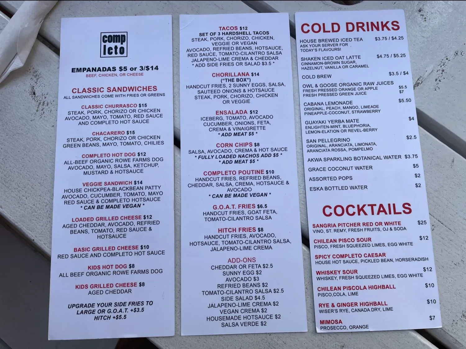 Menu 4