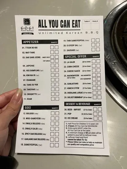 Menu 6