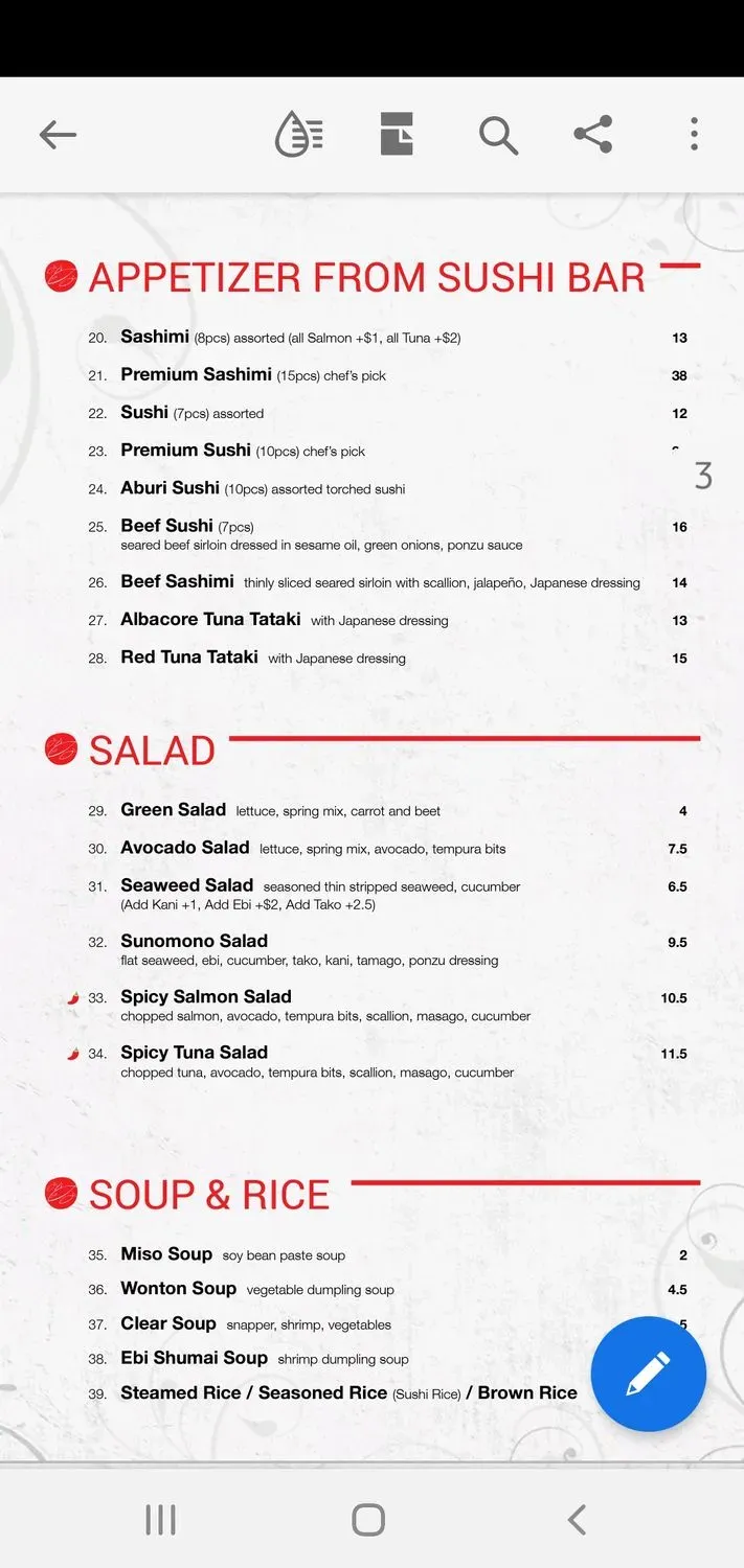 Menu 1